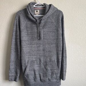 All View Gray Men's Waffle Sweater Small